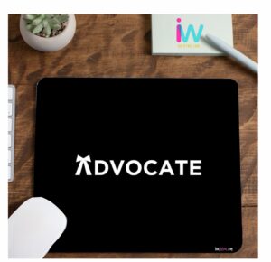 Advocate Printed Black Mouse Pad