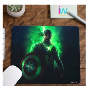 Captain America Gaming Mouse Pad 23x18 cm Non Slip Mouse Pad (3mm Thick)