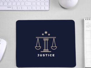 Justice Printed Mouse Pad for Advocate or Lawyers