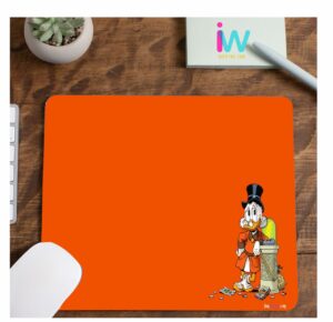 Duck Tales Cartoon Orange Mouse Pad