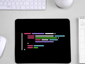 Simple Colorful Lines Coding Mouse Pad for Programmers