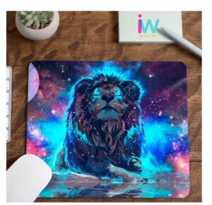 Lion Mouse Pad for Gamers and Video Editors Non Slip Base