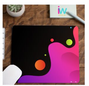 Abstract Printed Durable Surface Mouse Pad for Home