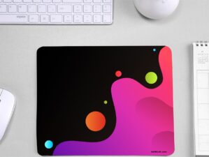 Abstract Printed Durable Surface Mouse Pad for Home
