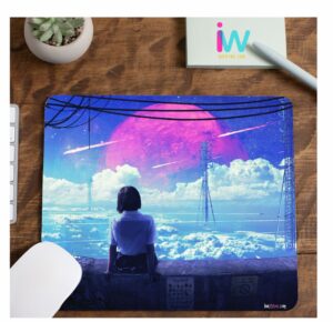 Anime Watching Sun Design Mouse Pad for Gamers