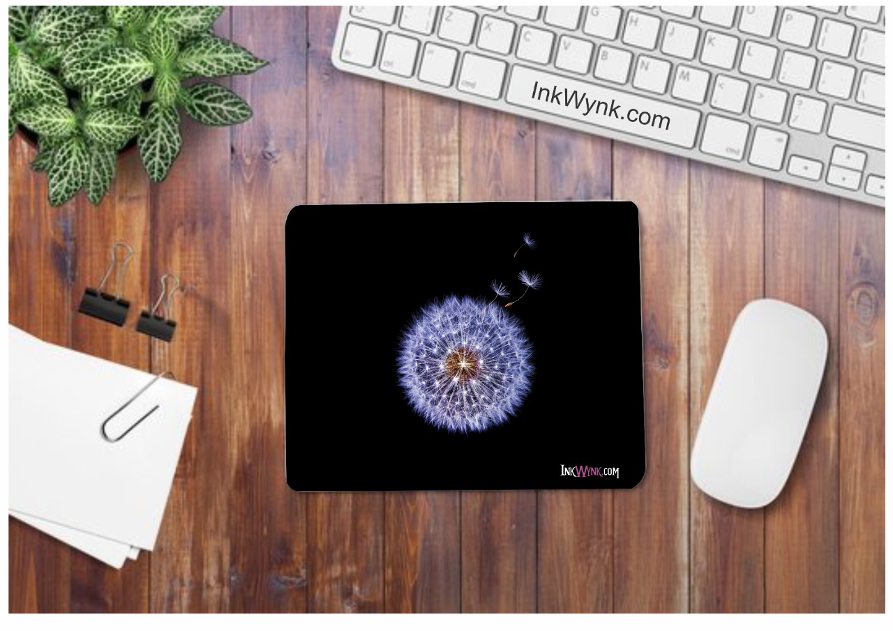 Beautiful Dandeline Flower Rubber Grip Mouse Pad for Computer