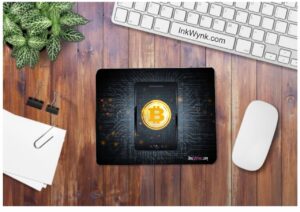 Bit Coin Designer Mouse Pad