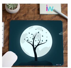 Digital Artistic Moon Printed Mouse Pad for Students