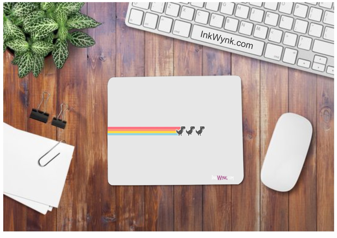 Dinosaur Game Graphic Design Mouse pad for Gamers