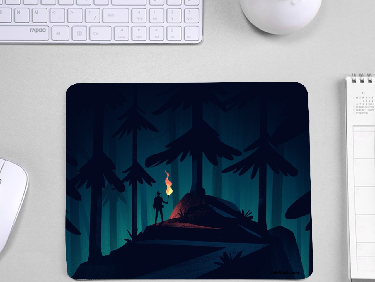 Forest Walk Digital Art Mouse Pad for Gamers