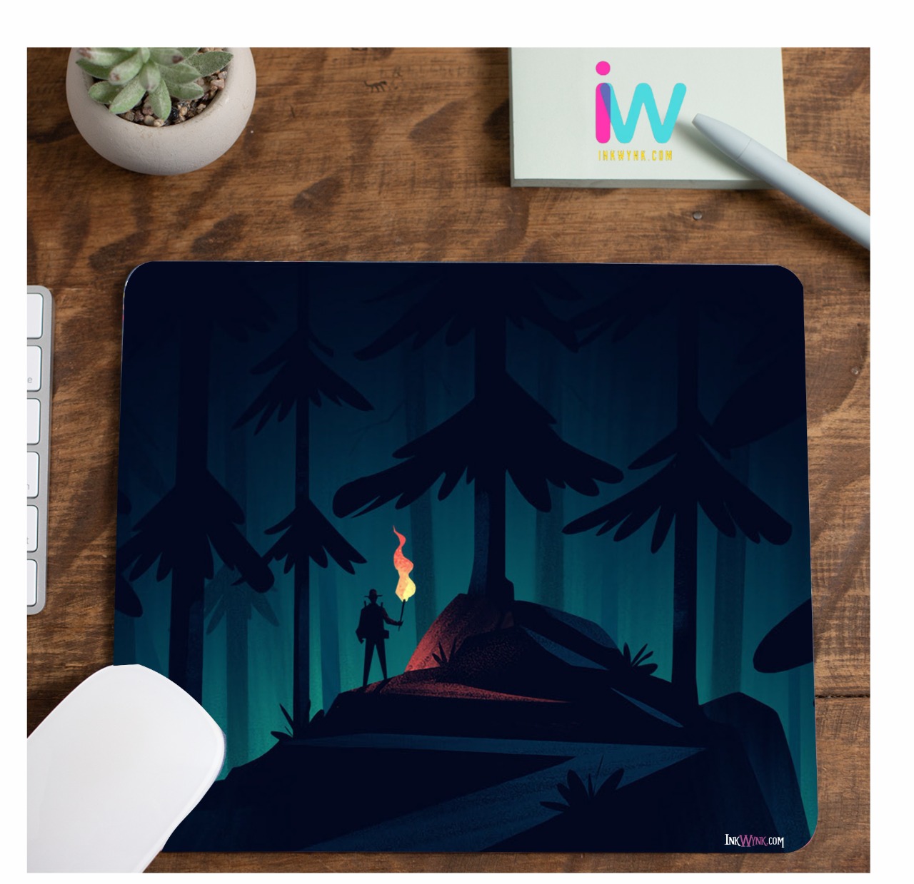 Forest Walk Digital Art Mouse Pad for Gamers