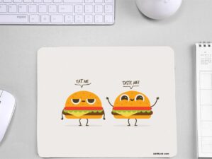 Hamburger Printed Mouse Pad