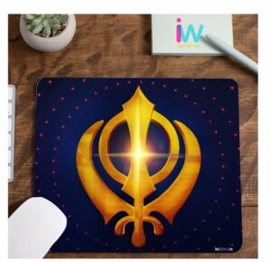 Khanda (Sikh Symbol) Mouse Pad for Home