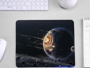 Planet Explosion Lightweight Mouse Pad for Gamers