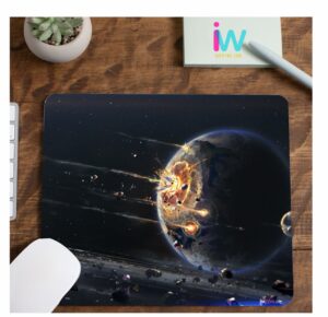 Planet Explosion Lightweight Mouse Pad for Gamers