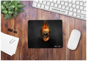 Yellow Flame Ghost Rider gaming Mouse Pad