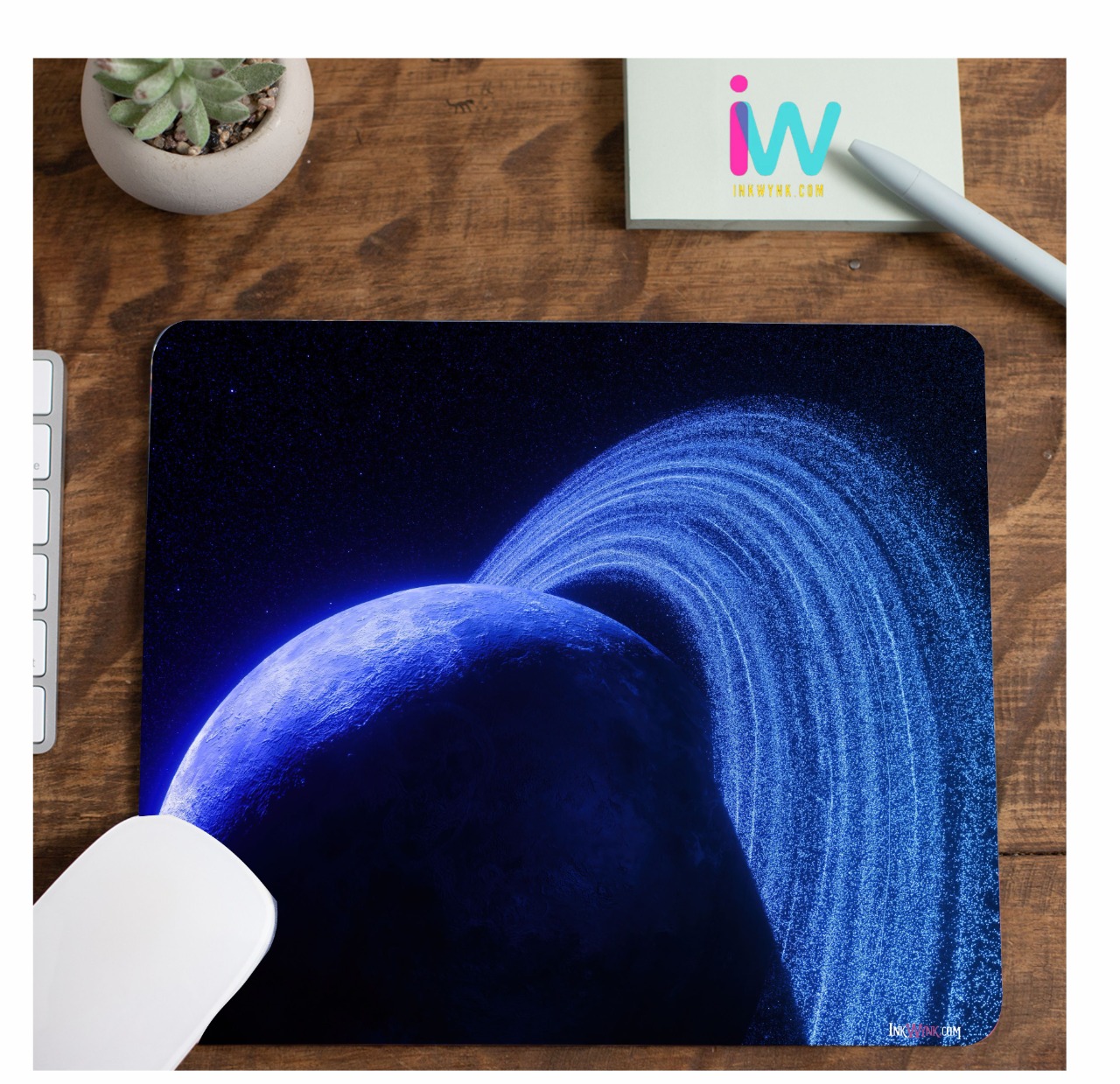 Sci-Fi Planet Rubber Grip Mouse Pad for Gamers