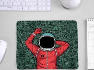 astronaut Skid Proof Printed Mouse Pad for Office and Home