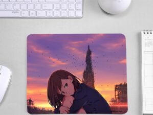 Beautiful Sad Anime Character Mouse Pad for Gamer