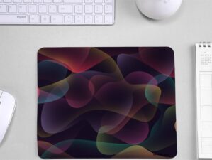 Abstract Ribbons Art Non Slip Mousepad
