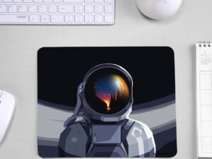 Abstract Space Astronaut Theme Mousepad