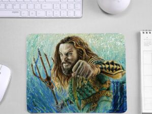 Aqua Man Trident Rubber Grip AntiSkid Mouse Pad
