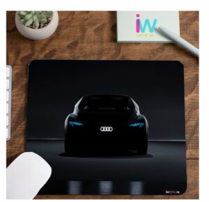 Black Audi Car Anti Skid Mousepad