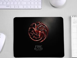 Fire And Blood Targaryen 3mm Rectangle Shape Mouse Pad