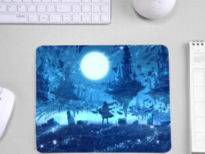 Floating Island Graphic Printed Rectangular Non-slip Mouse pad