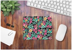 Floral Pattern Designer Mousepad For Girls