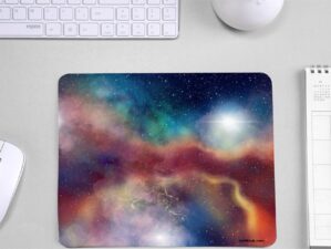 Milky Way Space Theme Mouse Pad