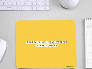 Motivation Lines Printed Mousepad for Students
