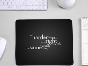 Motivational Lines Anti Skid Durable Mouse pad