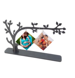 Custom Photo Printed Photo Frame Tree Shape (2 Photos)