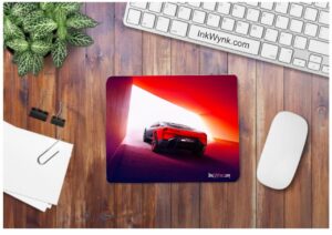 Red Racing Car Lightweight Durable Mouse pad