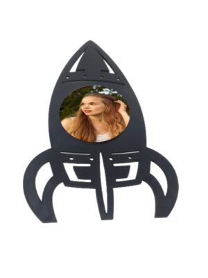 Rocket Shape Customized Photo Frame (1 Personalized Photo)