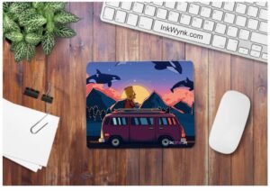 Simpsons On Bus Graphical Mousepad