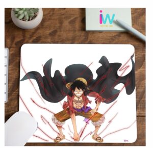 Luffy Power Up One Piece Anime Theme Mousepad