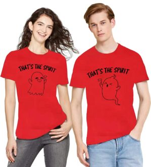 That's The Spirit Cotton Couple Red T-Shirt