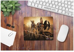 Warframe PC Game Rectangular Shape Mousepad