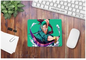 Zoro Triple Swords Anime Theme Mousepad