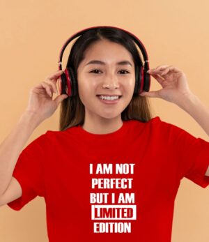 I Am Limited Edition T-Shirt for Girls- Red