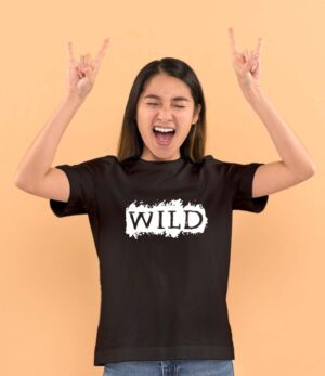 Wild Printed Girls T-Shirt Cotton Bio Wash