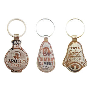Metal Chrome Plated Customized Keychain