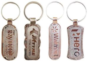 Metal Nickel Plated Promotional Keychain