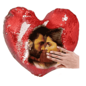 Photo Printed Magic Cushion Heart Shape