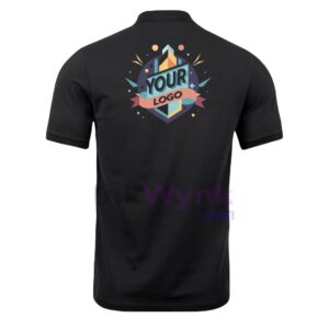 Corporate Customized Black Polo T-Shirt for Branding