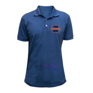 Personalized Branding Blue Polo T-Shirt for Promotion
