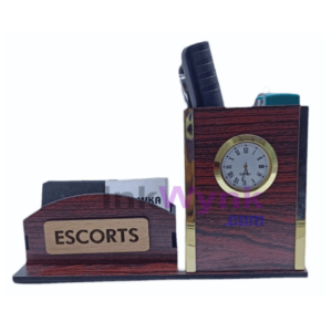 Promotional Pen Stand With card Holder Watch