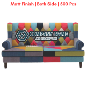 Die Cut Sofa Shape Visiting Card